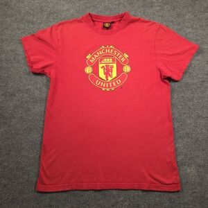 Manchester United FC Official Merchandise Red Graphic Tee Shirt Size Medium